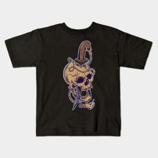 Knife skull Kids T-Shirt